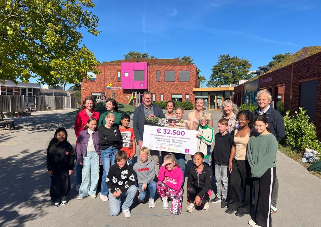 Kinderburgermeester prijs voor gezonde schoolpleinen