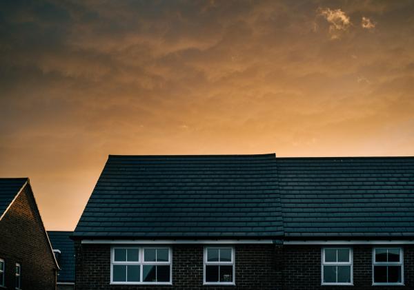 Woningen met zon er boven