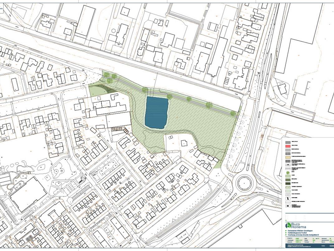 Deelgebied 2: fietsverbinding vanuit het dorpspark over het voormalige Fikkersterrein.